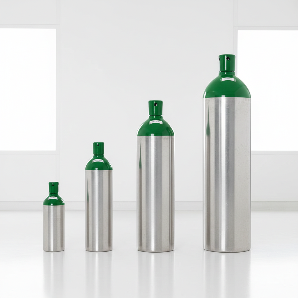 18 Inch O2 Tanks O2 Tank Sizes: Chart, Capacity, Weight & Duration | MTS