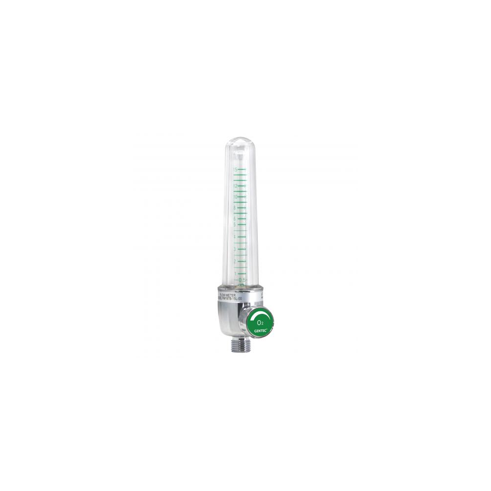 GenTech Flowmeter Aluminum Body, 0-15 LPM, DISS Hand-tight Inlet FM197A-15L-DH