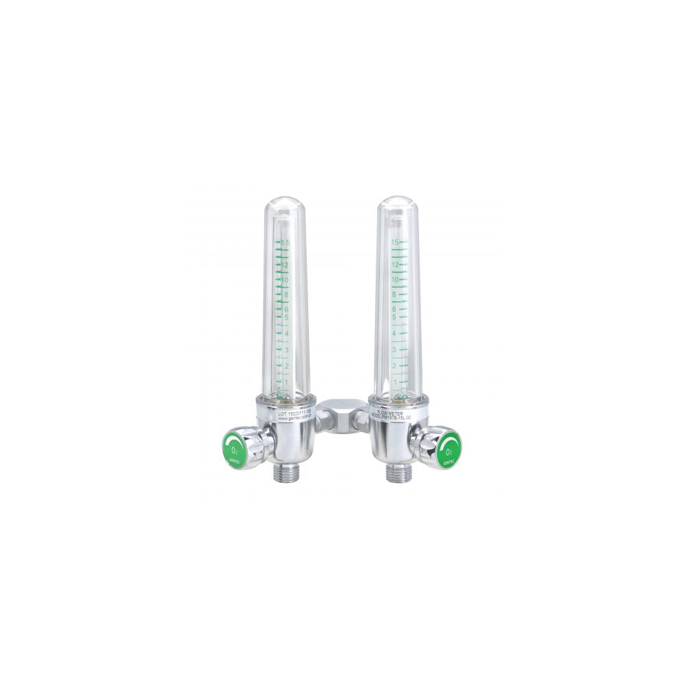 GenTech Flowmeter Aluminum Body, 0-15 LPM, DISS Hand-tight Inlet FMD197A-15L-DH