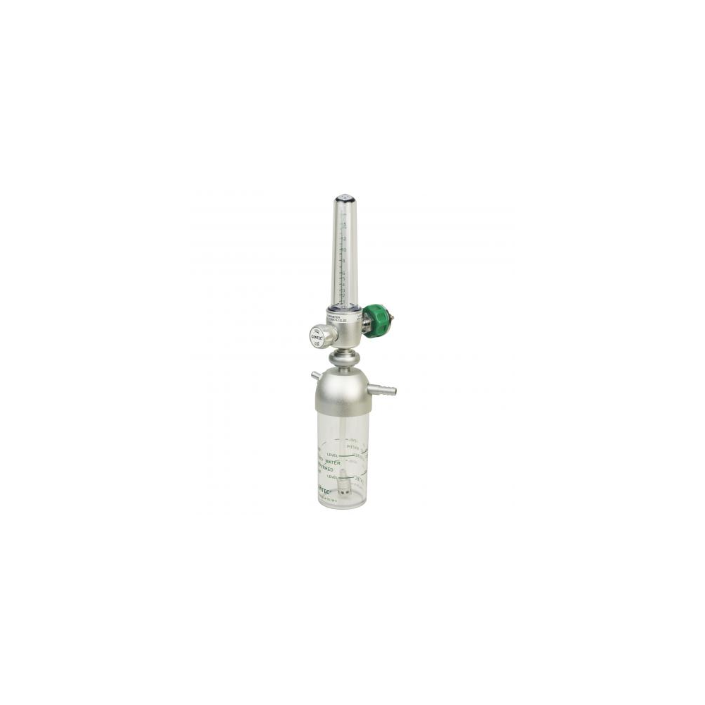GenTech Flowmeter Brass Body, 0-15 LPM, British (BOC) Inlet, with 7100R FM897B-15L-BS