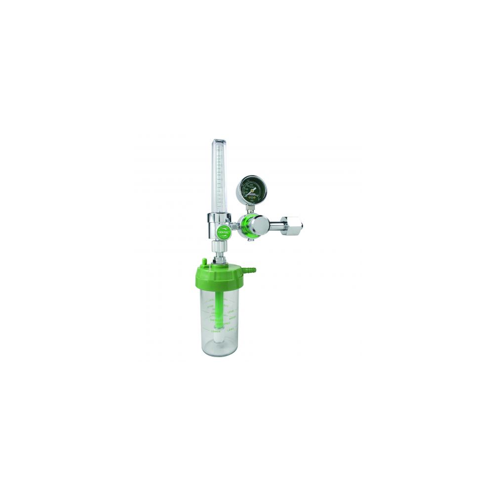 GenTech Flowmeter Regulators Diaphragm-type Regulator with 0-15 LPM Flowmeter, CGA 540 Inlet 895M-15L