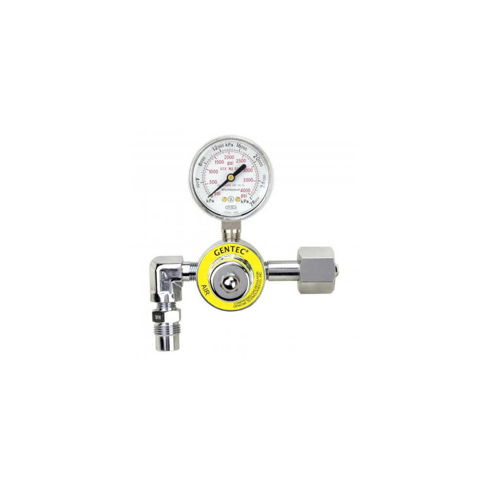 GenTech Flowmeter Regulators Diaphragm-type Regulator with 0-15 LPM Flowmeter, CGA 870 Inlet 197M-15LY