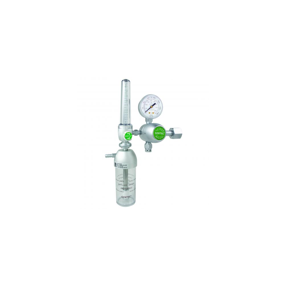GenTech Flowmeter Regulators Diaphragm-type Regulator with 0-15 LPM Flowmeter, CGA 870 Inlet 897M-15LY